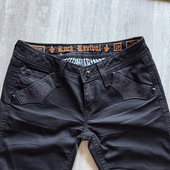 Rock Revival Black Skinny Jeans - Picture 4 of 15